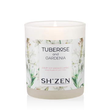 Tuberose & Gardenia Luxury Soy Massage Candle - 180g