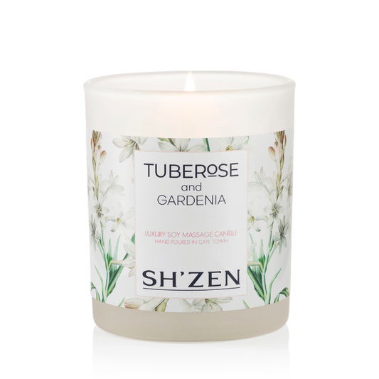 Tuberose & Gardenia Luxury Soy Massage Candle - 180g