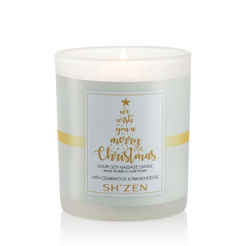 We wish you a Merry Christmas Luxury Soy Massage Candle - 180g
