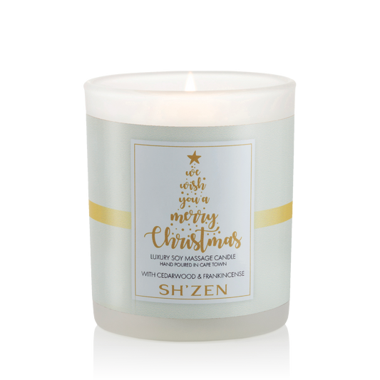 We wish you a Merry Christmas Luxury Soy Massage Candle - 180g