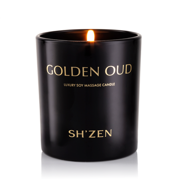 Golden Oud Luxury Soy Massage Candle - 205g